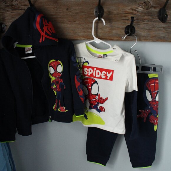 Spiderman Size 18-24M 3 Piece Outfit Jogger Set - Picture 1 of 4